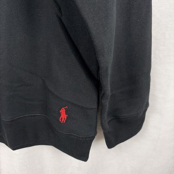 Polo Ralph Lauren Fleece Sleepwear Sweatshirt Mens XL Black Crewneck NWT - Picture 2 of 6